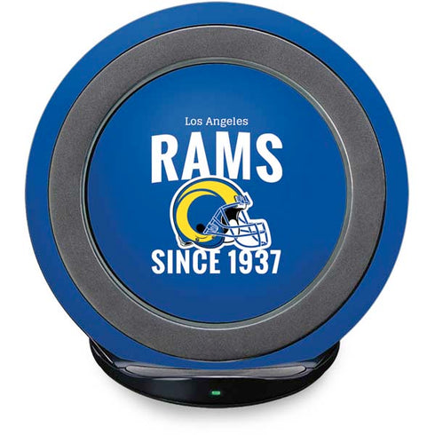 NFL Los Angeles Rams Helmet Fast Charge Wireless Charging Stand Skin